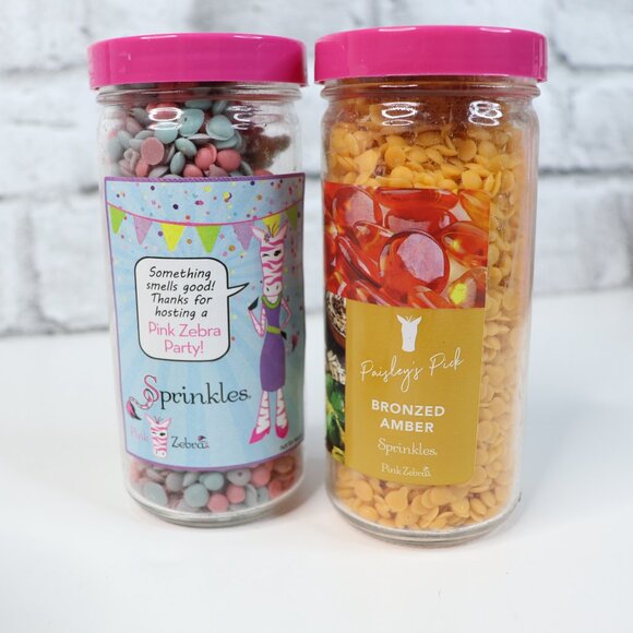 Pink Zebra White Nordic Warmer Pot and 2 Fragrant Sprinkles NIB - Picture 6 of 7